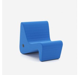 Loungestoel LinkUp blauw modern