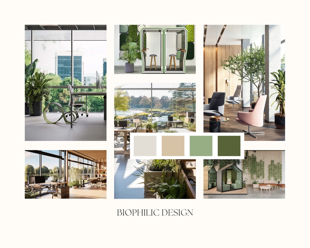 Moodboard Biophilic design