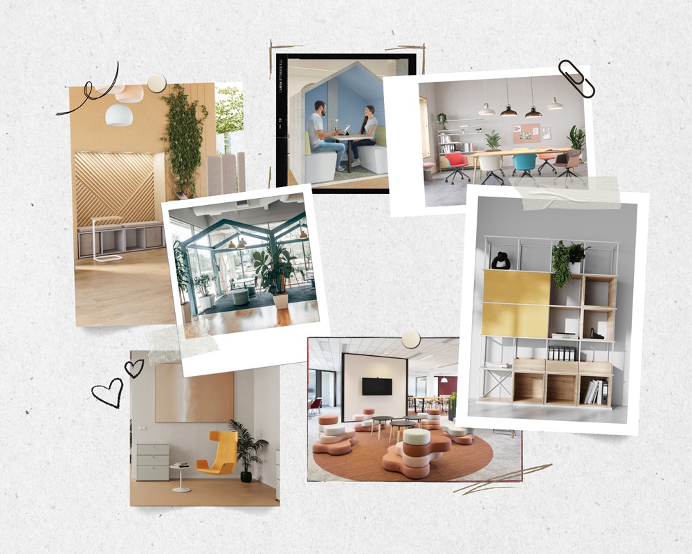 Moodboard Creatieve kantoorinrichting